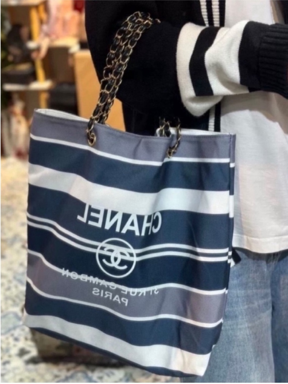 Chanel gift tote